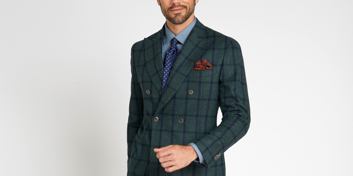 Four button double breasted on sale suit