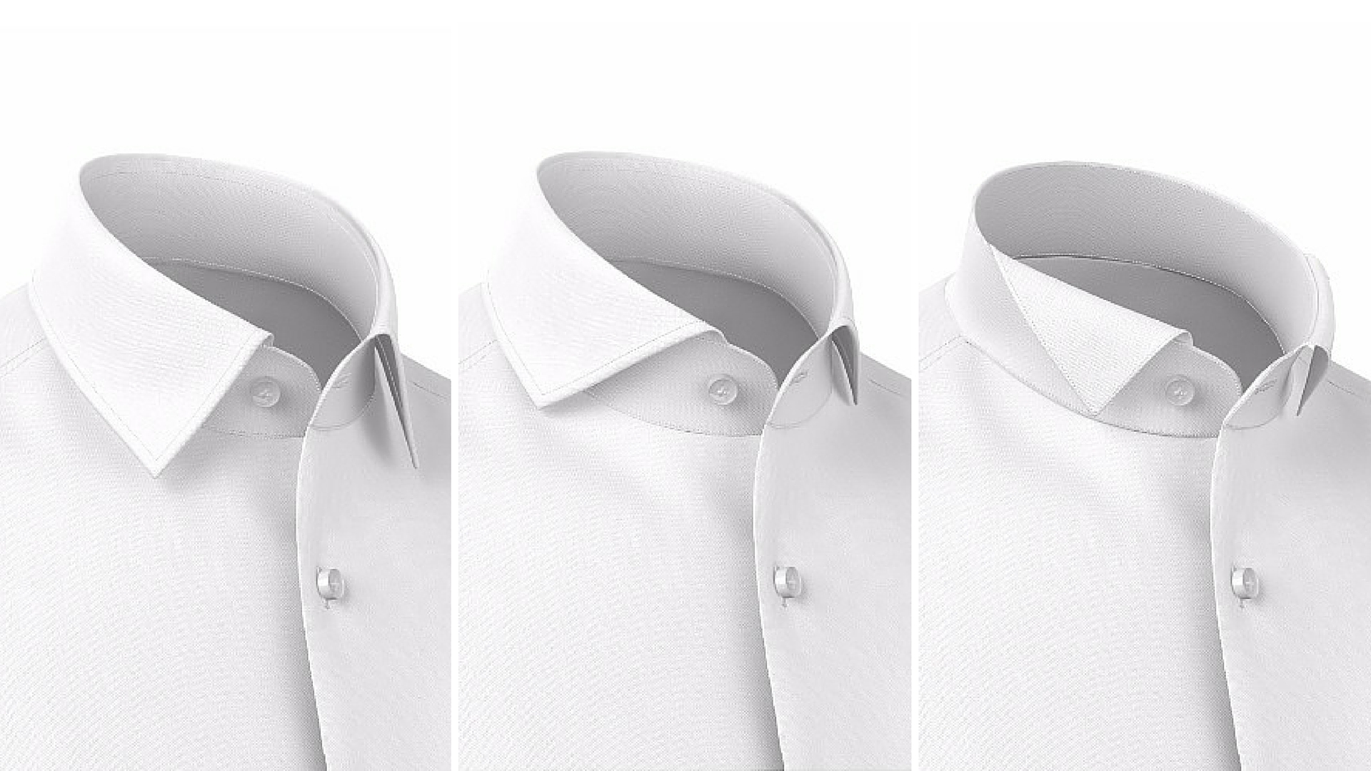 I tre colletti per la camicia da cerimonia bianca: collo italiano, collo francese e smoking 