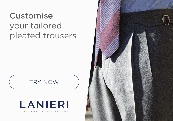 Customise your tailored pleated trousers: try now!