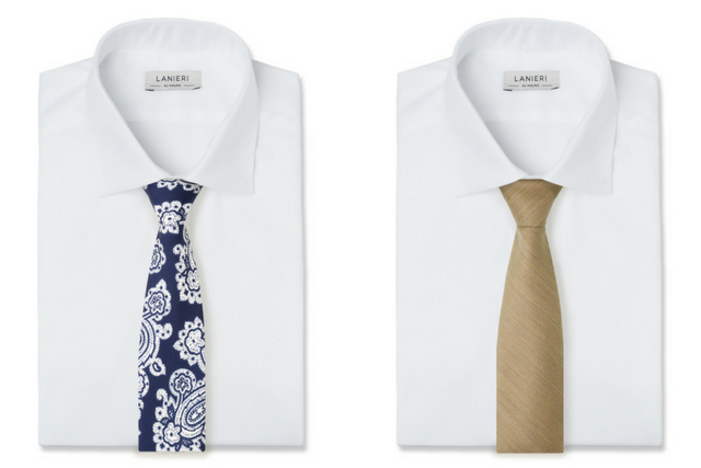 Cravatta Paisley Blu Seta (sinistra), Cravatta Solaro (destra)