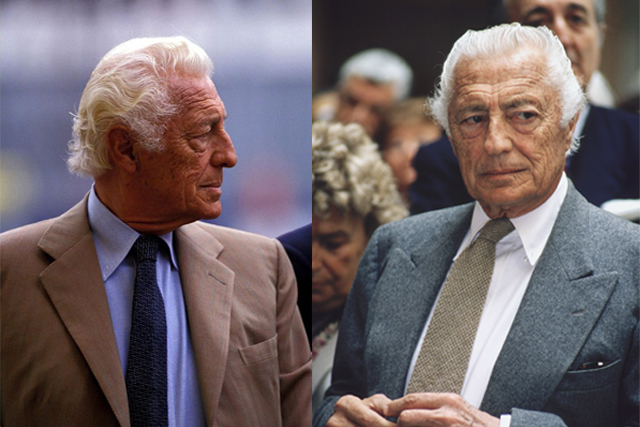 Gianni Agnelli wearing Solaro and flannel suit
