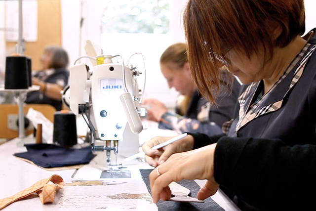 Italian artisans creating Lanieri accessories