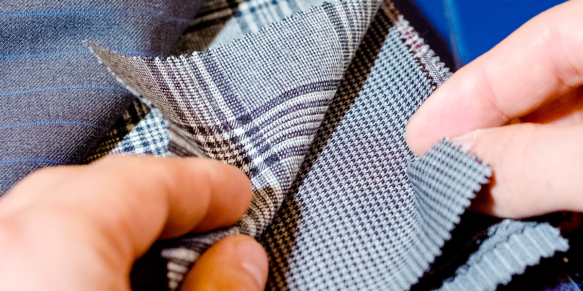 Details of suiting fabrics