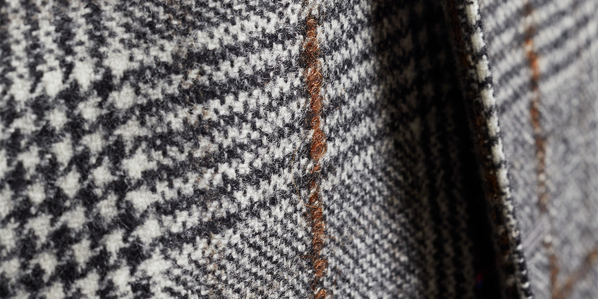 dettaglio tessuto tweed