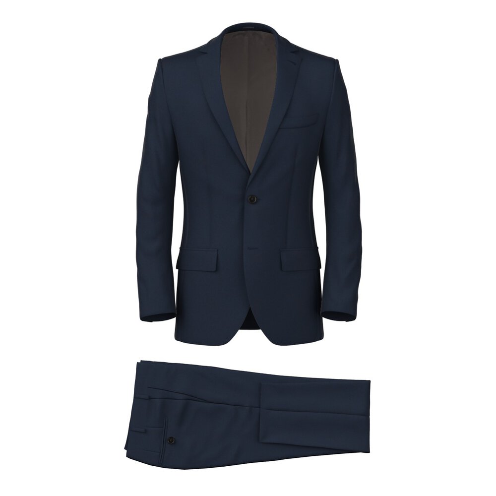 Blue Twill 150's Suit