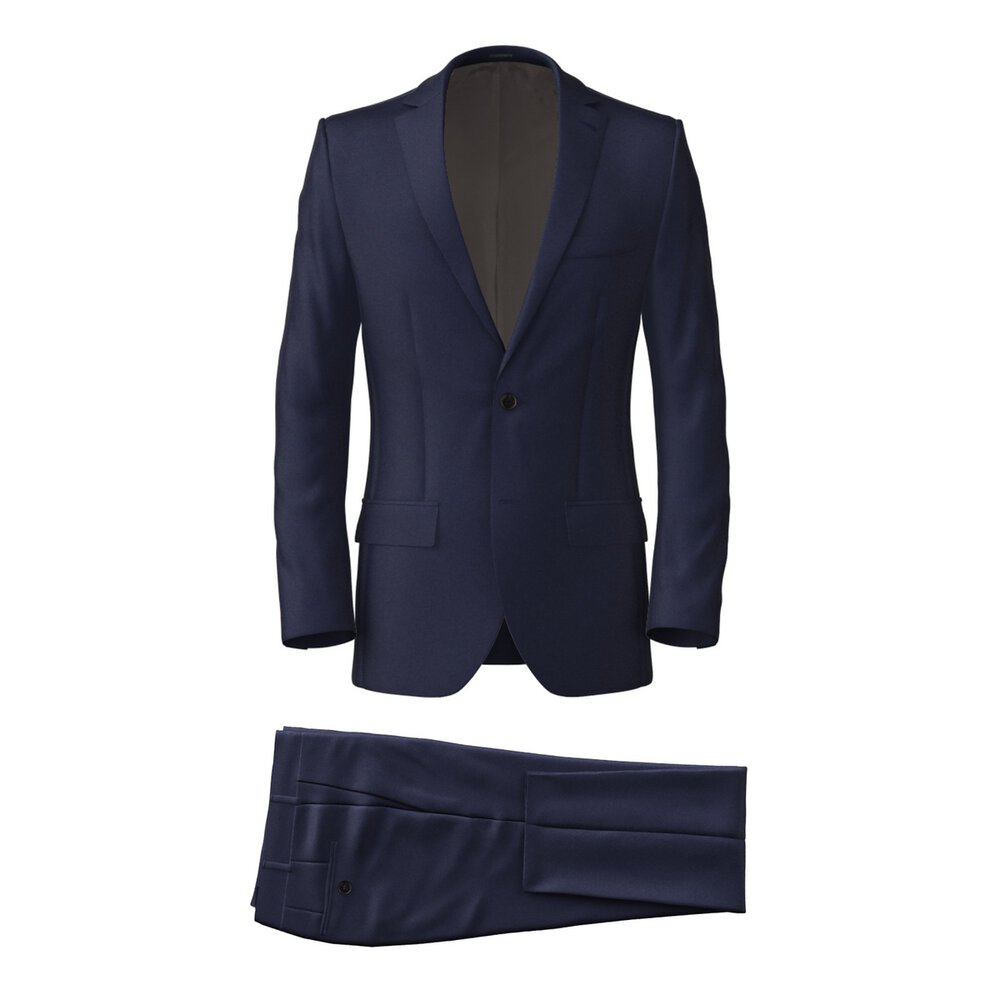 Blue Twill Suit