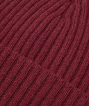Bonnet en cachemire bordeaux