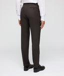 Made-to-Measure brown trousers in wool flannel
