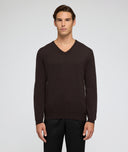 Maglione in cashmere marrone