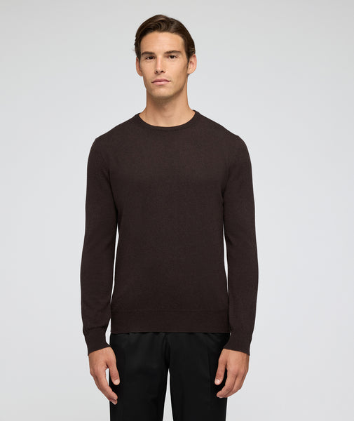 Maglione in cashmere marrone