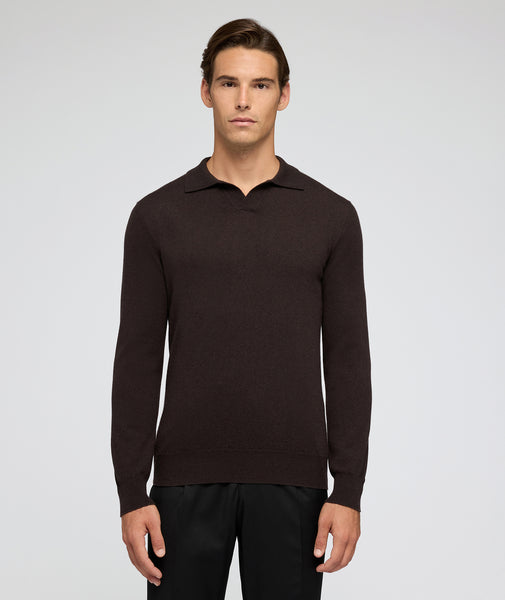 Maglione in cashmere marrone