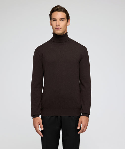 Maglione in cashmere marrone
