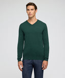 Maglione in cashmere verde