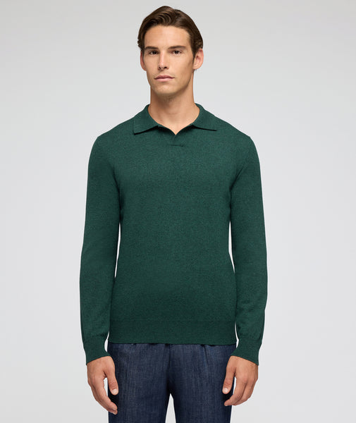 Maglione in cashmere verde