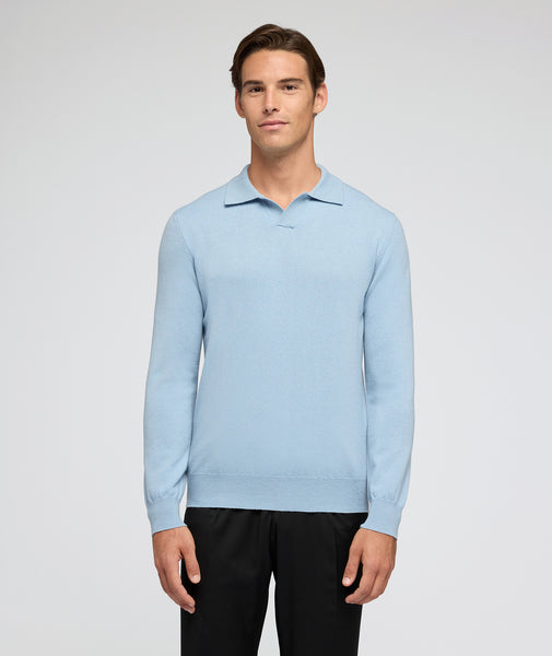 Maglione in cashmere azzurro