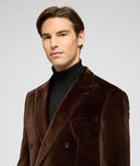 Brown smooth velvet jacket