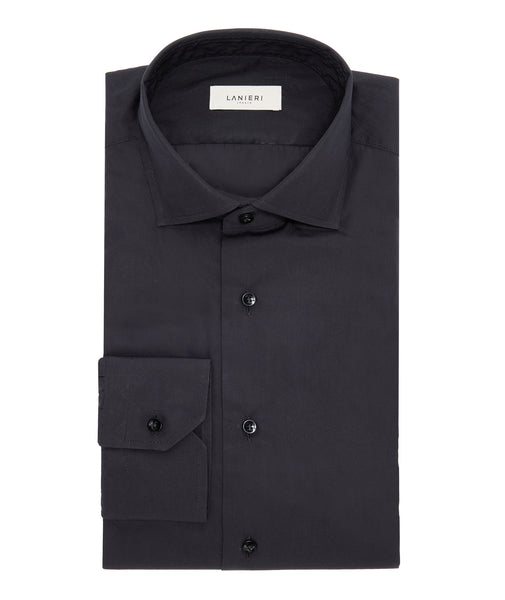 Camicia cerimonia in cotone nera