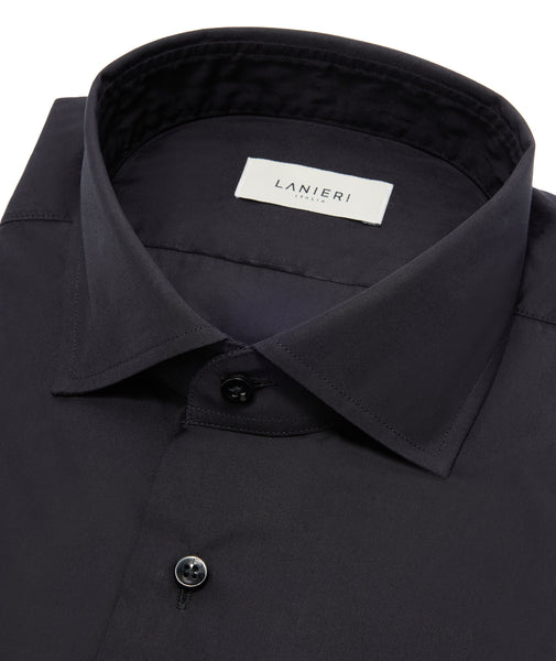 Camicia cerimonia in cotone nera