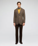 Chaqueta de lana knickerbocker marrón