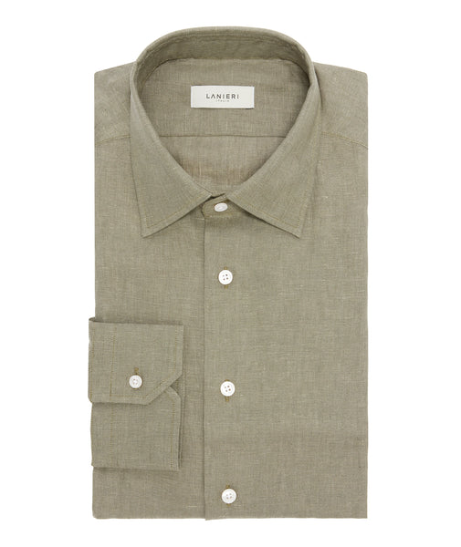 Camicia Verde Oliva Lino