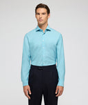 Camicia in lana cashmere azzurra