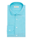 Camicia in lana cashmere azzurra