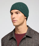 Gorro en cachemira verde