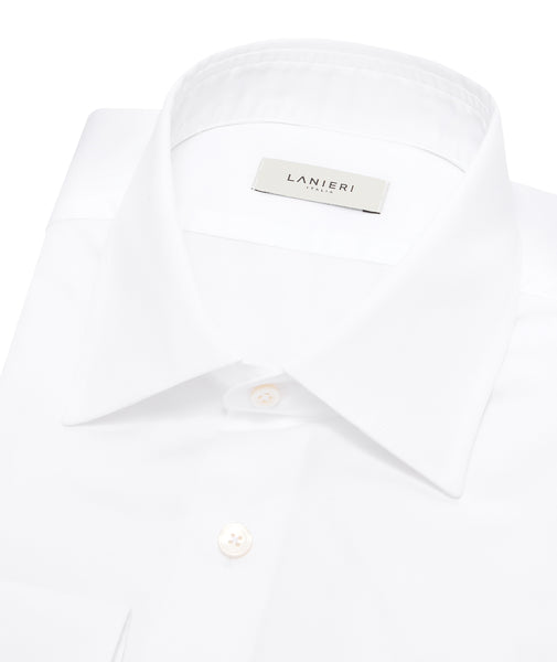 Camicia Bianca in Dobby di Cotone