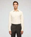 Camicia Flanella Cotone Bianco