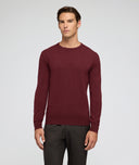 Maglione in cashmere bordeaux