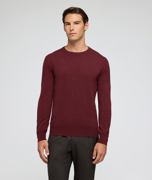 Maglione in cashmere bordeaux