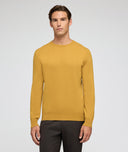 Maglione in cashmere ocra